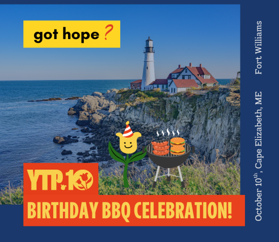IN PERSON: YTP 10th Birthday BBQ Celebration at Fort Williams Park